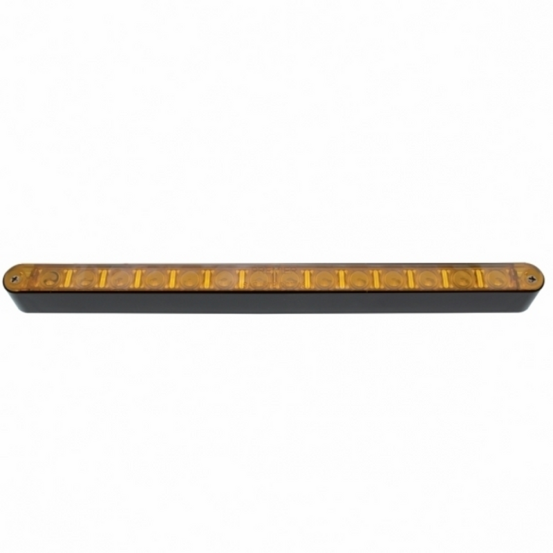 UP-36484 14 LED 12" Light Bar With Black Housing - Amber LED/Amber Lens