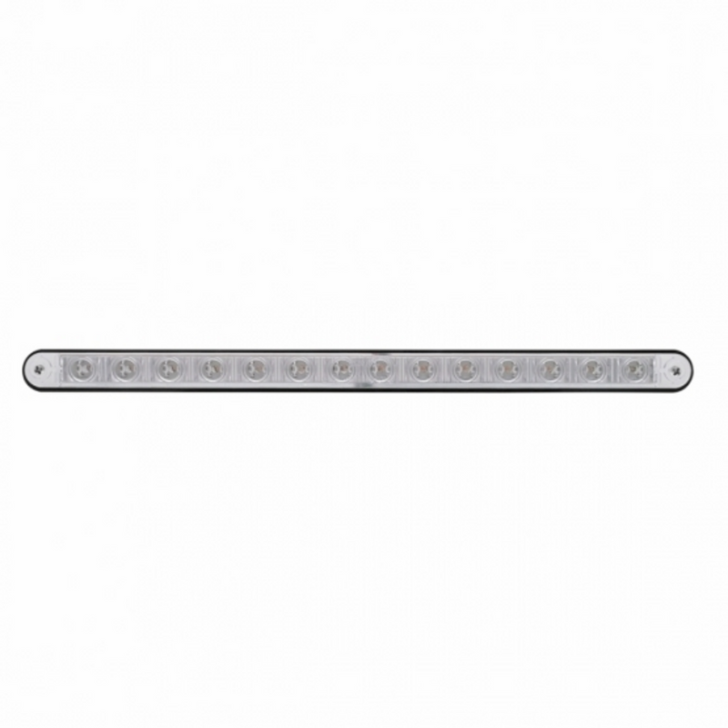 UP-36486 14 LED 12" Light Bar With Black Housing - Amber LED/Clear Lens