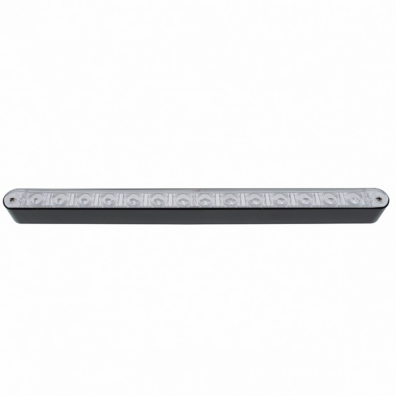 UP-36486 14 LED 12" Light Bar With Black Housing - Amber LED/Clear Lens