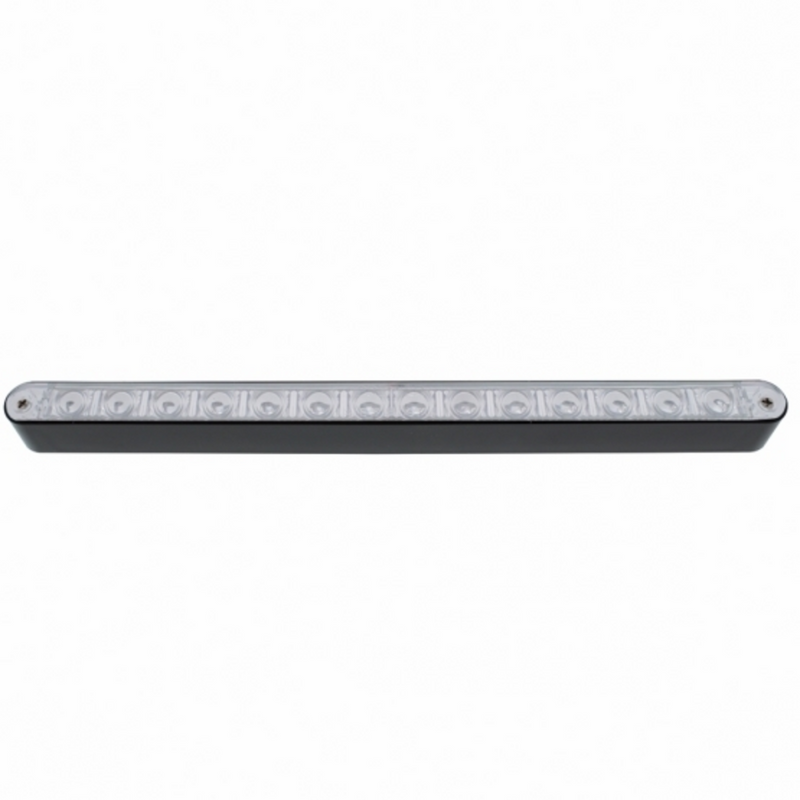 UP-36487 14 LED 12" Light Bar With Black Housing - Red LED/Clear Lens