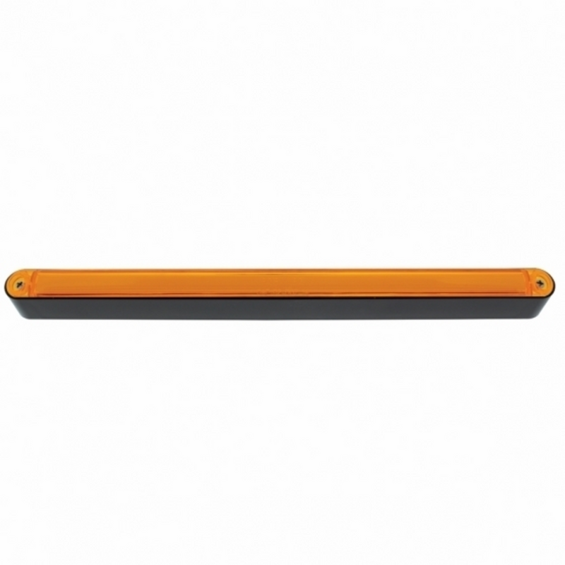 24 LED 12" GloLight Bar With Black Housing - Amber LED/Amber Lens