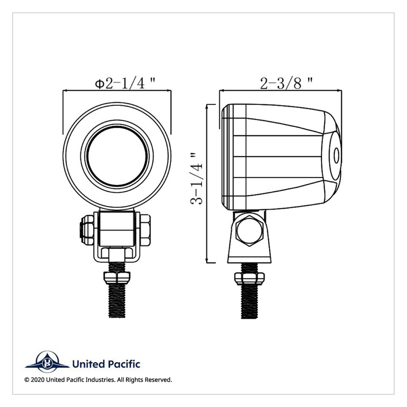 Mini luz de trabajo LED única de alta potencia