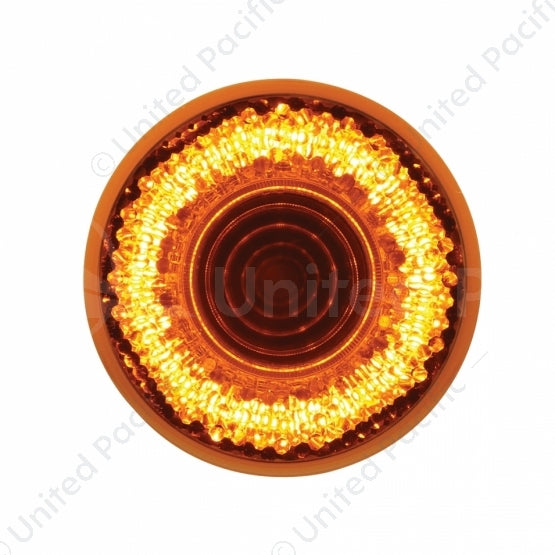 36524 9 LED 2" Round Mirage Light (Clearance/Marker) - Amber LED/Amber Lens