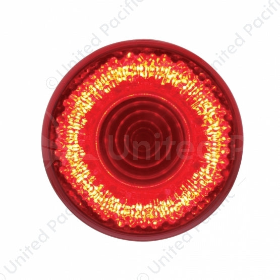 36525 9 LED 2" Round Mirage Light (Clearance/Marker) - Red LED/Red Lens