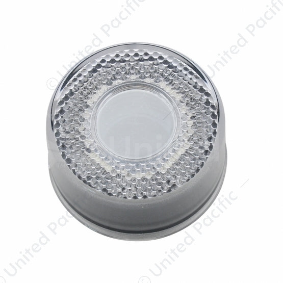 36527 9 LED 2" Round Mirage Light (Clearance/Marker) - Red LED/Clear Lens