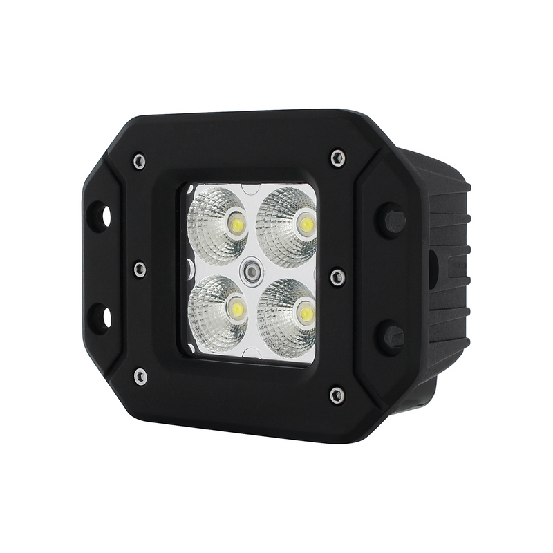 4 High Power LED Flange Mount Work Light - Flood Light