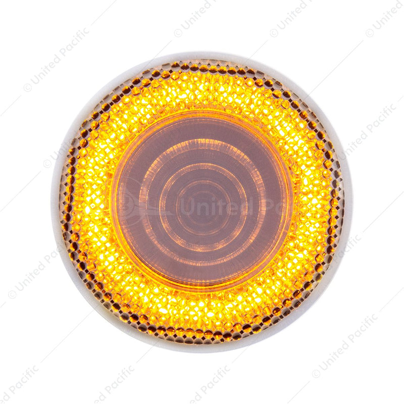 UP-36562 12 LED 2-1/2" Mirage Light (Clearance/Marker) - Amber LED/Clear Lens