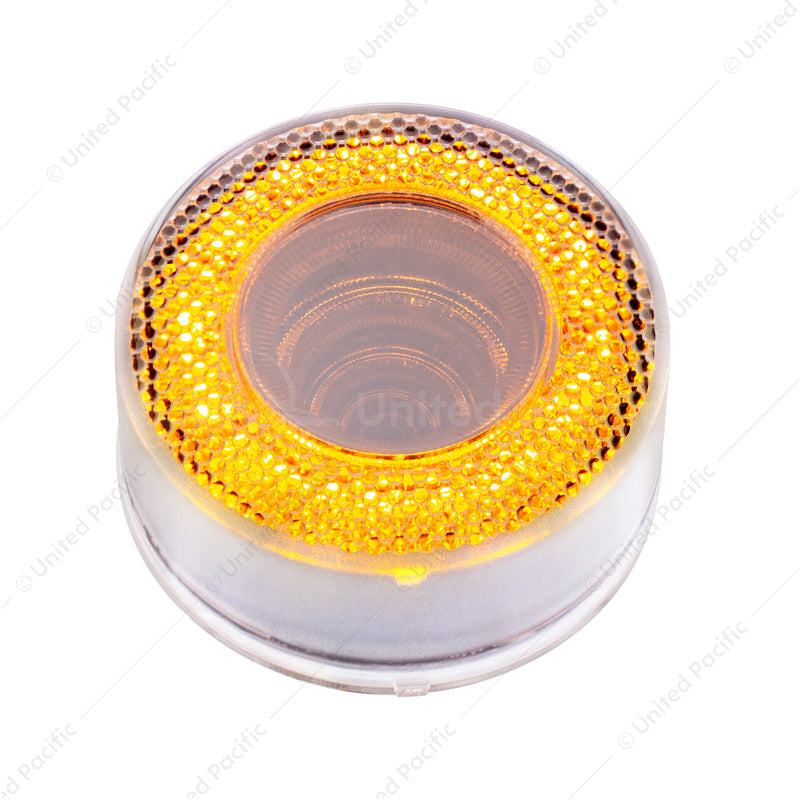 UP-36562 12 LED 2-1/2" Mirage Light (Clearance/Marker) - Amber LED/Clear Lens