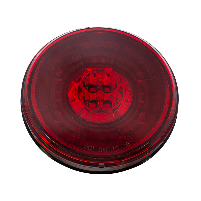 UP-36564 13 LED 4" Round Abyss Light (Stop, Turn & Tail) - Red LED/Red Lens