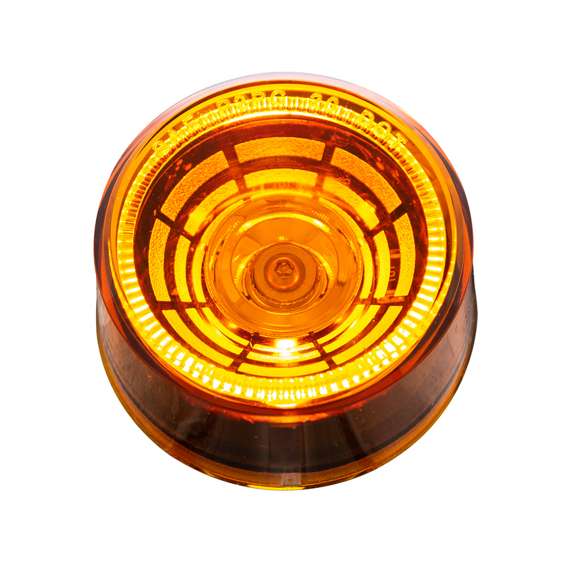 4 LED 2" Round Abyss Light (Clearance/Marker) - Amber LED/Amber Lens