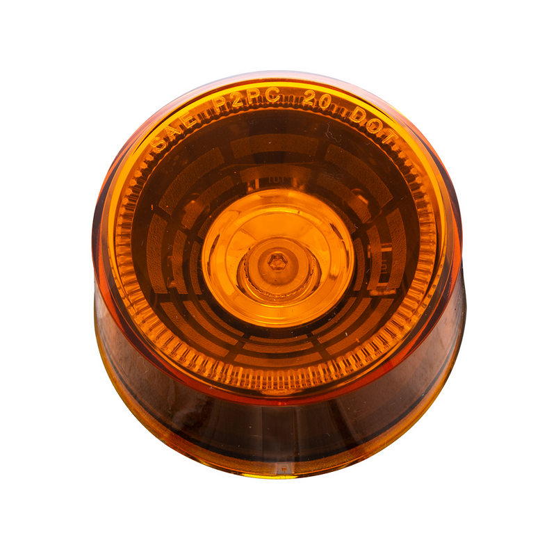 4 LED 2" Round Abyss Light (Clearance/Marker) - Amber LED/Amber Lens