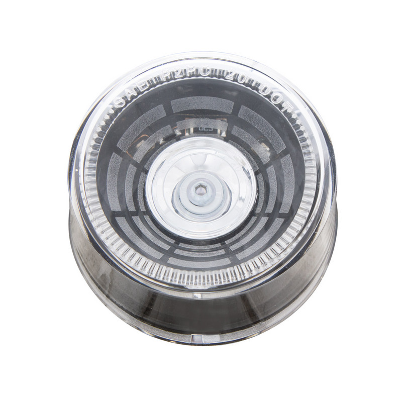 4 LED 2" Round Abyss Light (Clearance/Marker) - Red LED/Clear Lens