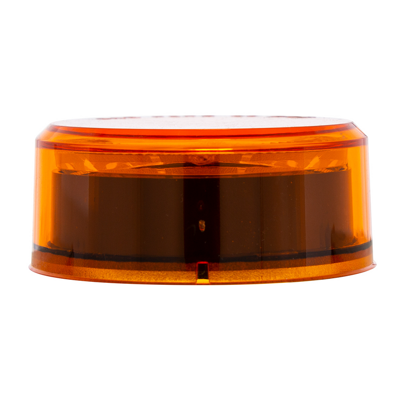 Luz de abismo redonda de 4 LED de 2-1/2" (espacio libre/marcador) - LED ámbar/lente ámbar