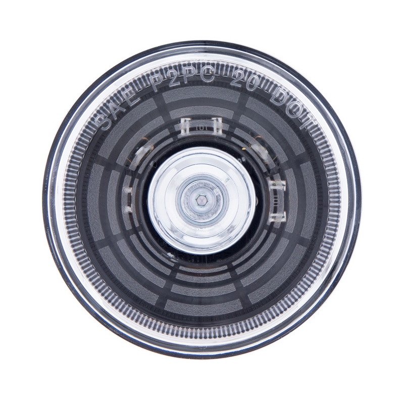 4 LED 2-1/2" Round Abyss Light (Clearance/Marker) - Amber LED/Clear Lens
