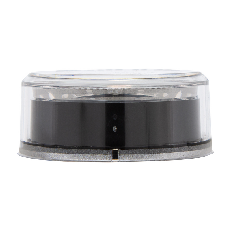 4 LED 2-1/2" Round Abyss Light (Clearance/Marker) - Red LED/Clear Lens