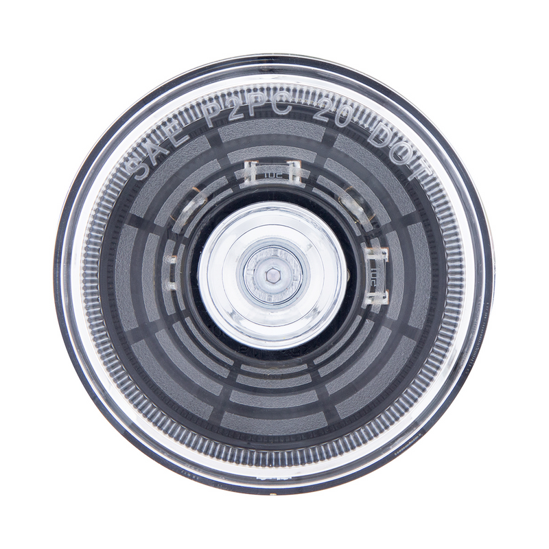 4 LED 2-1/2" Round Abyss Light (Clearance/Marker) - White LED/Clear Lens