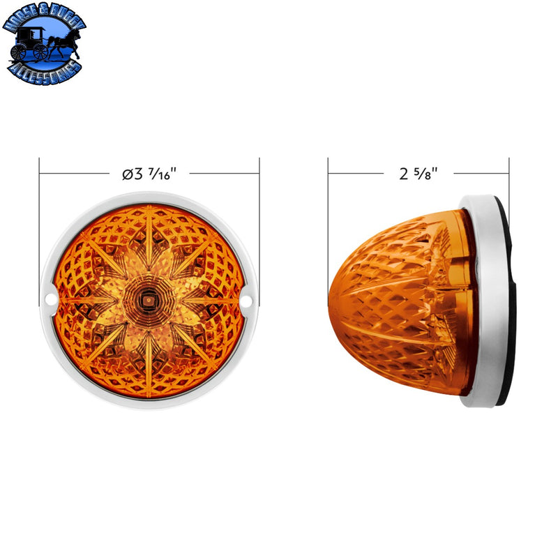 Crystal-Comet 9 LED Dual Function Watermelon Light With Stainless Steel Bezel (Choose Color)