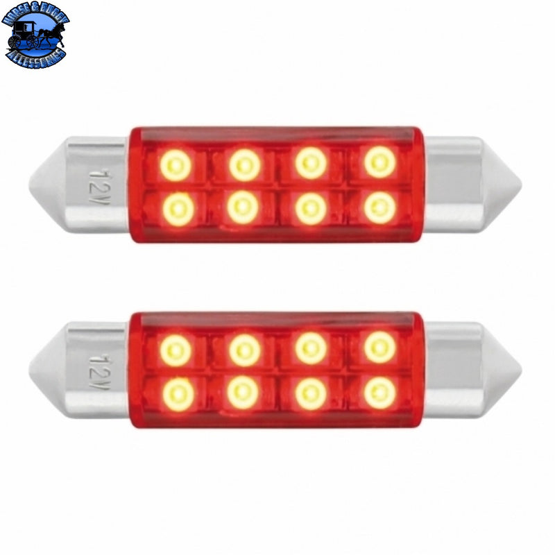 UP-36597 8 SMD High Power Micro LED 211-2 Light Bulb - Red (2-Pack)