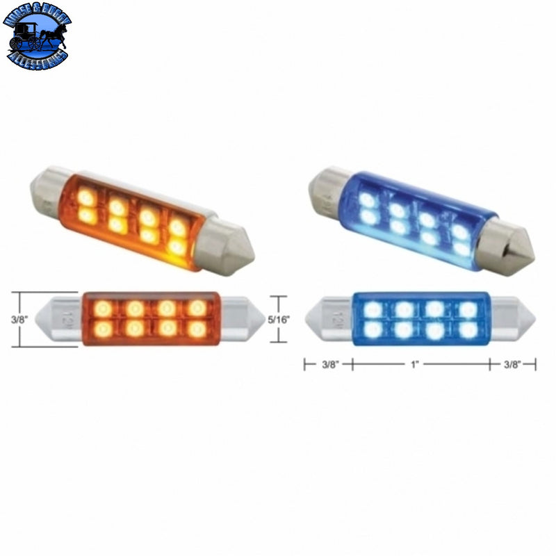 UP-36597 8 SMD High Power Micro LED 211-2 Light Bulb - Red (2-Pack)