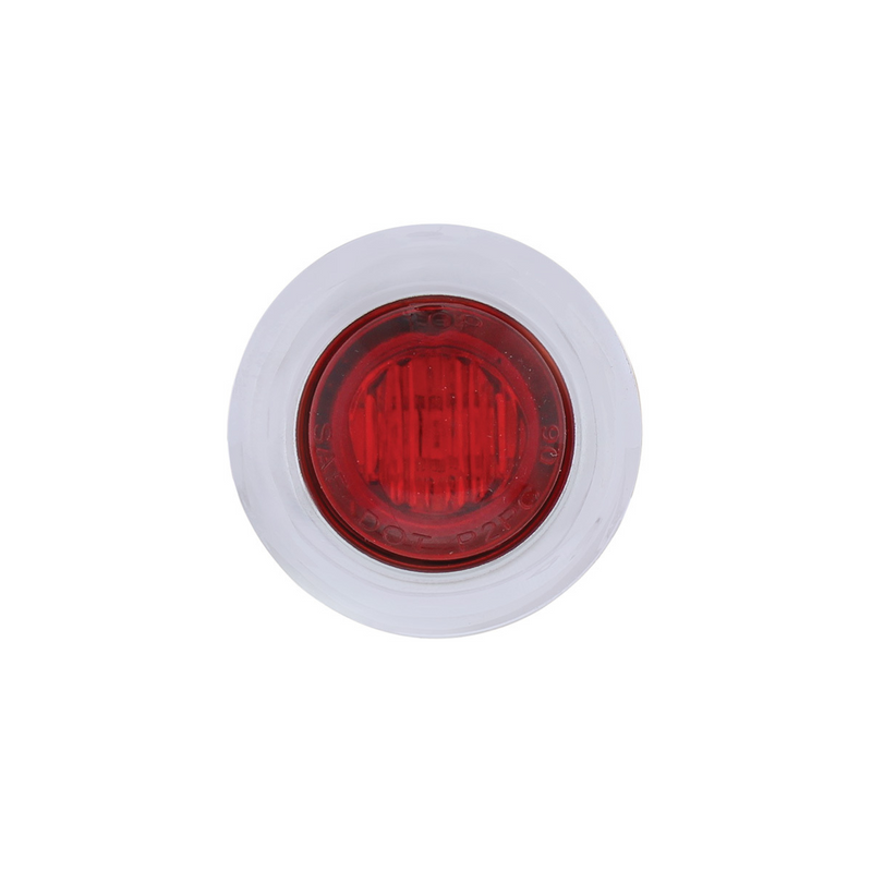 3 LED Dual Function Mini Auxiliary/Utility Light With Bezel & Washer - Red LED/Red Lens