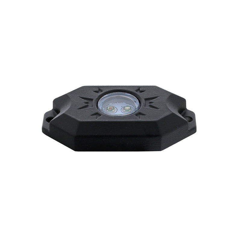 Bluetooth RGB Multi-Color 500 Lumen LED Rock Light 4-Piece Kit #36604 underglow Dark Slate Gray