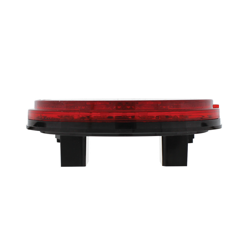 4" Round Combo Light With 12 LED Stop, Turn & Tail & 16 LED Back-Up - Red LED/Red Lens