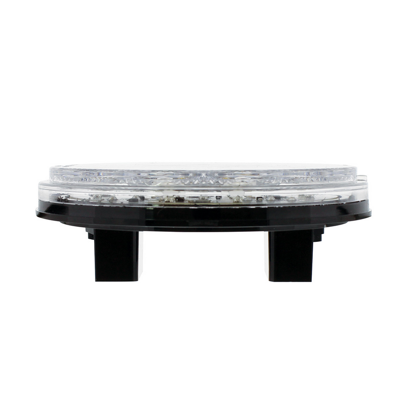 4" Round Combo Light With 12 LED Stop, Turn & Tail & 16 LED Back-Up - Red LED/Clear Lens