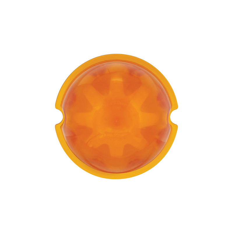 9 LED Dual Function GloLight Watermelon Cab/Auxiliary Light - Amber LED / Amber Lens (Bulk)