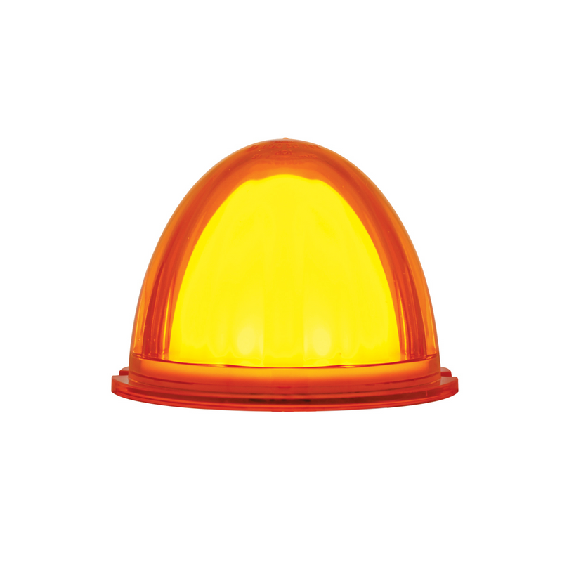 UP-36658 9 LED Dual Function GloLight Watermelon Cab/Auxiliary Light - Amber LED / Amber Lens