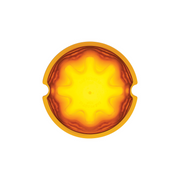 UP-36658 9 LED Dual Function GloLight Watermelon Cab/Auxiliary Light - Amber LED / Amber Lens