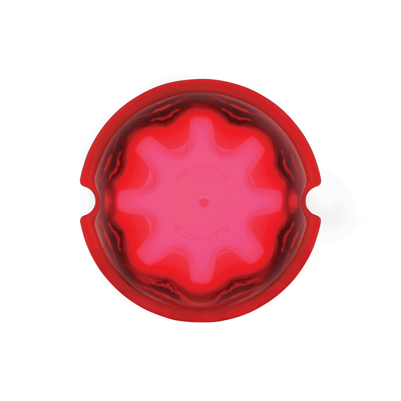 9 LED Dual Function GloLight Watermelon Cab/Auxiliary Light - Red LED/Red Lens (Bulk)