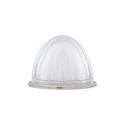 UP-36661 9 LED Dual Function GloLight Watermelon Cab/Auxiliary Light - Red LED/Clear Lens