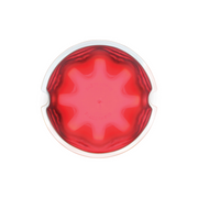 UP-36661 9 LED Dual Function GloLight Watermelon Cab/Auxiliary Light - Red LED/Clear Lens