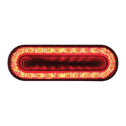 24 LED 6" Oval Mirage Light (Stop, Turn & Tail) - Red LED/Clear Lens #36664 Light Goldenrod