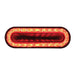 Light Goldenrod 24 LED 6" Oval Mirage Light (Stop, Turn & Tail) - Red LED/Clear Lens #36664
