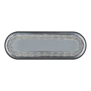 24 LED 6" Oval Mirage Light (Stop, Turn & Tail) - Red LED/Clear Lens #36664 Dark Gray
