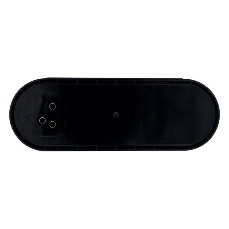 24 LED 6" Oval Mirage Light (Stop, Turn & Tail) - Red LED/Clear Lens #36664 Black