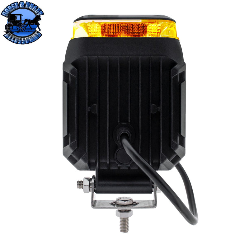 UP-36706 High Power 9 LED Work Light With Amber Strobe Light