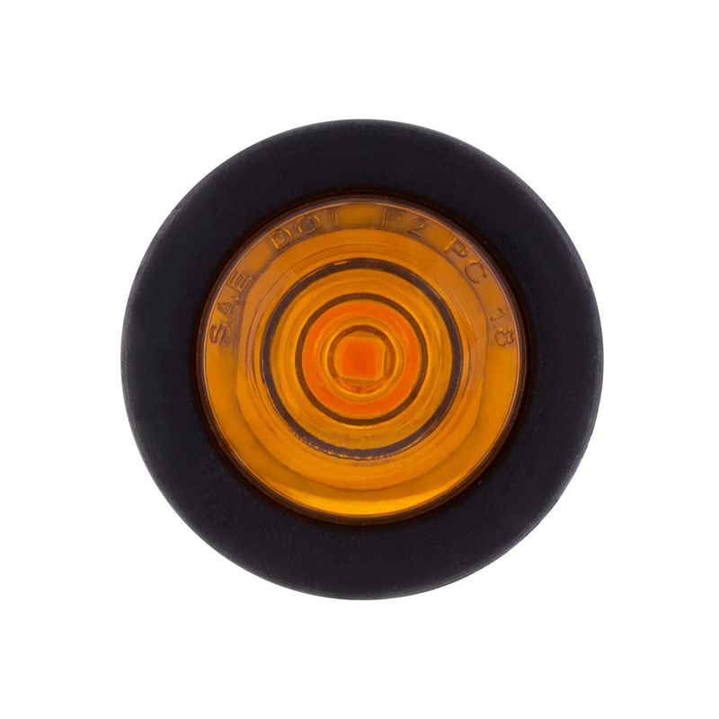 UP-36743B 1 LED Mini Clearance Light Amber LED With Amber Lens With Rubber Grommet (Bulk)