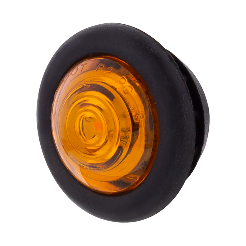 UP-36743B 1 LED Mini Clearance Light Amber LED With Amber Lens With Rubber Grommet (Bulk)