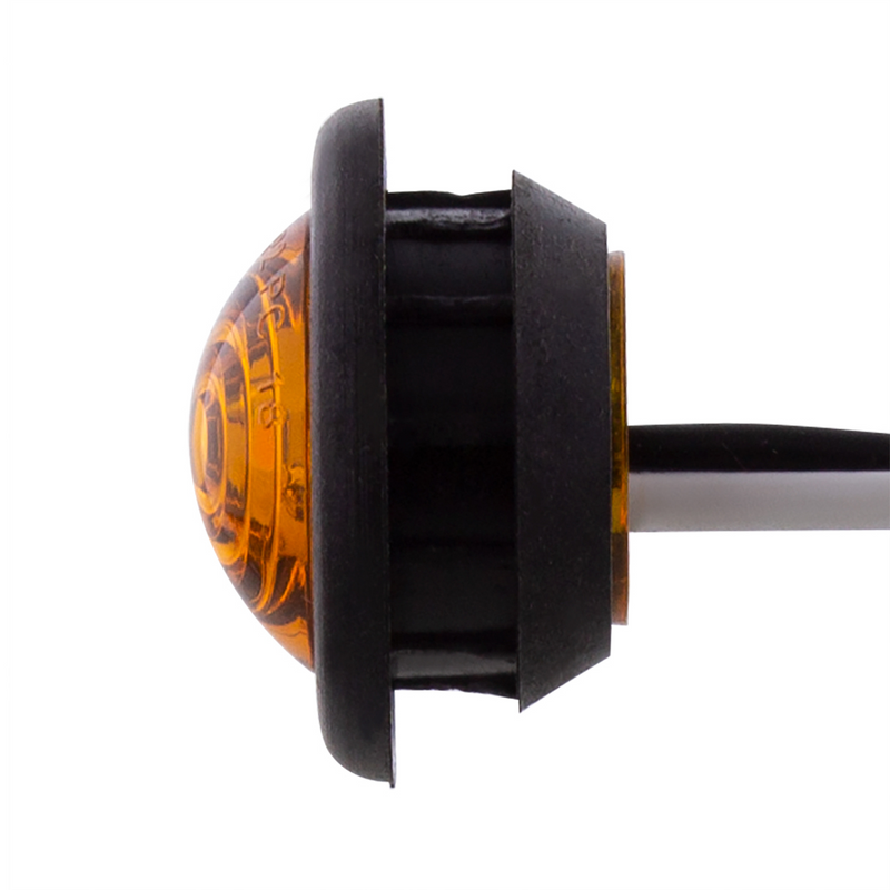 UP-36743B 1 LED Mini Clearance Light Amber LED With Amber Lens With Rubber Grommet (Bulk)