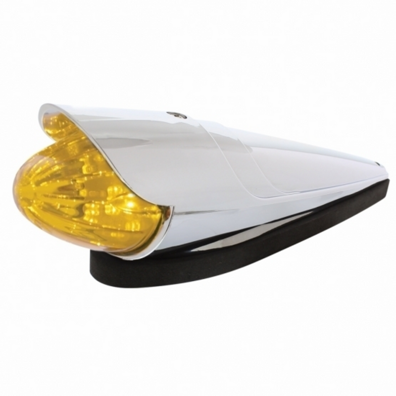 UP-36751 19 LED Watermelon Grakon 1000 Style Cab Light Kit With Visor - Amber LED/Amber Lens