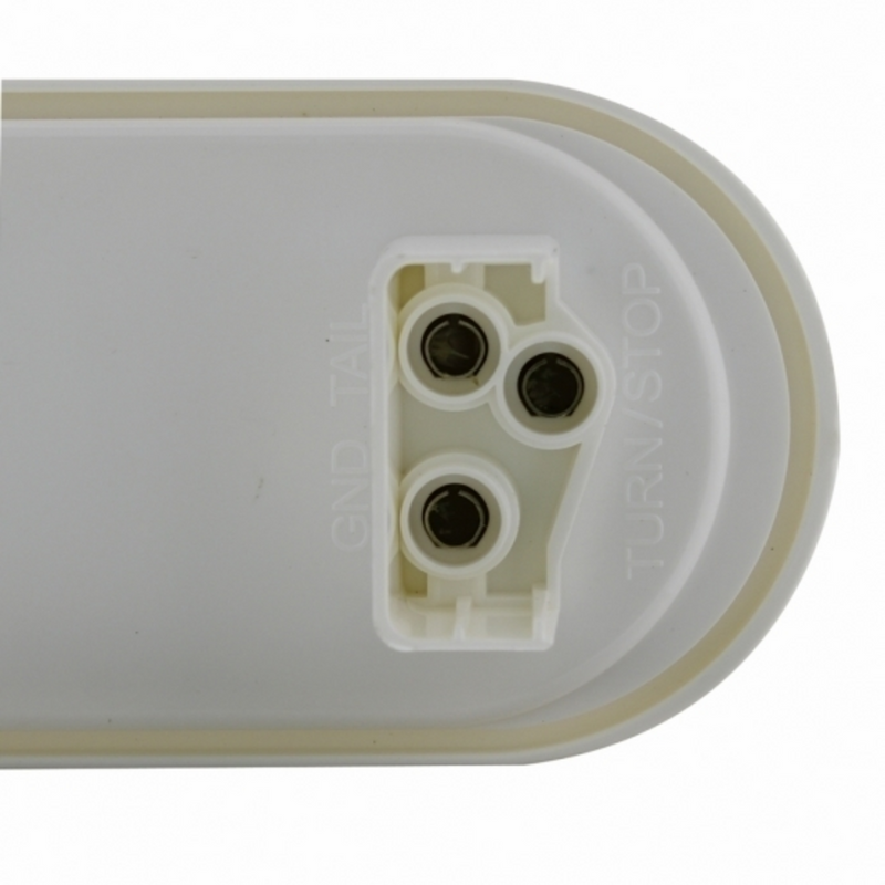 Luz utilitaria ovalada de 10 LED de 6" - LED blanco/lente transparente (a granel)