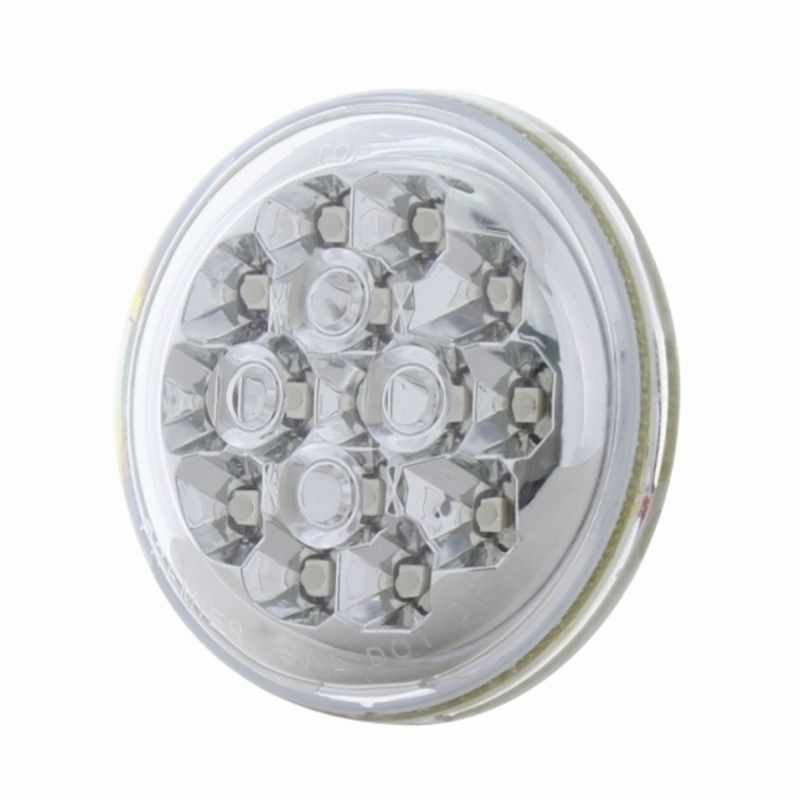 Luz de señal Harley de doble función de 15 LED de 2-3/8" - LED rojo/lente transparente