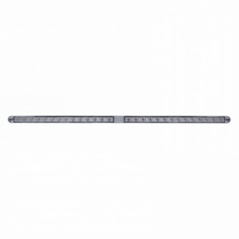 Dual 14 LED 12" Light Bars With Bezel - Blue LED/Clear Lens