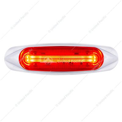 4 LED LIGHTTRACK Light (Clearance/Marker) - Red LED/Red Lens Light Gray