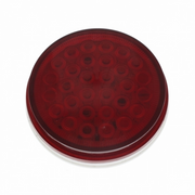 30 LED 4" Round Light (Stop, Turn & Tail) - Red LED/Red Lens (Bulk)