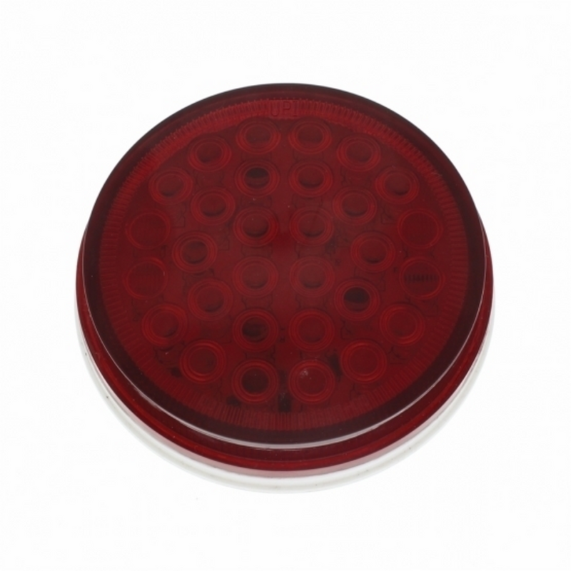 30 LED 4" Round Light (Stop, Turn & Tail) - Red LED/Red Lens (Bulk)