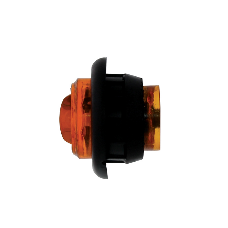 2 LED 3/4" Mini Light (Clearance/Marker) With Rubber Grommet - Amber LED/Amber Lens (Bulk)