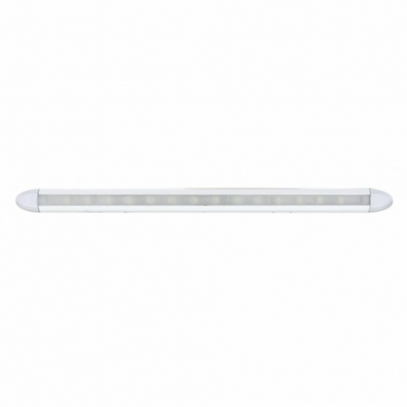 UP-36876 14 LED 6" Slim Light Bar - Blue LED/Clear Lens